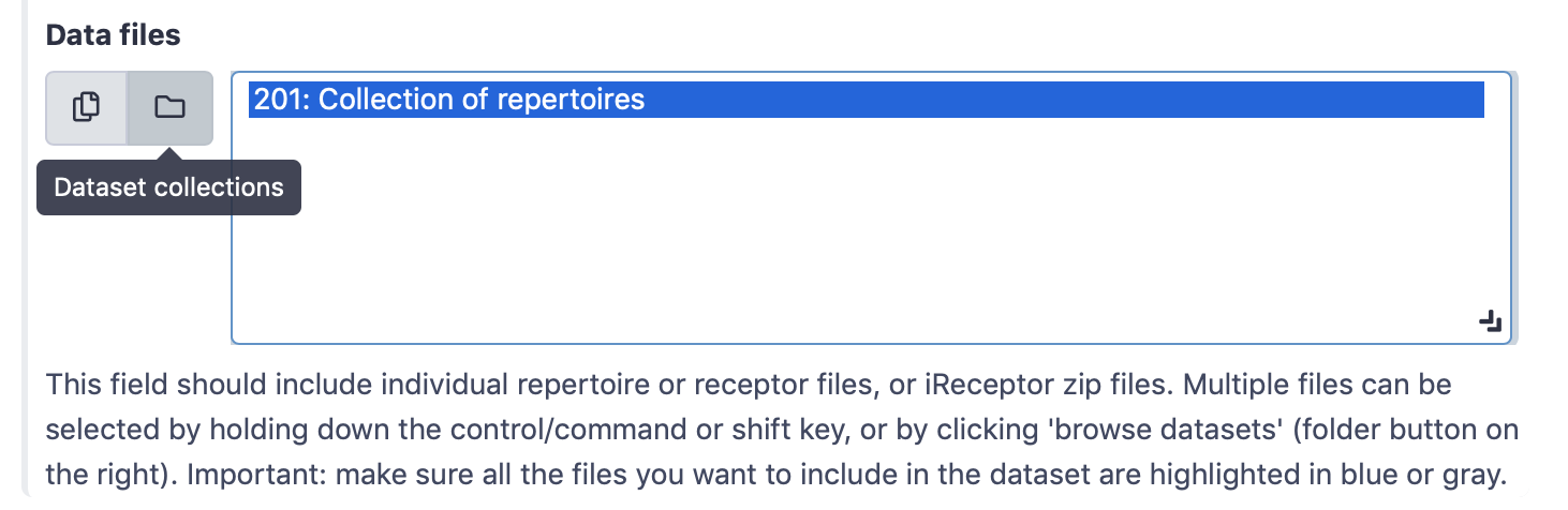 create dataset from collection