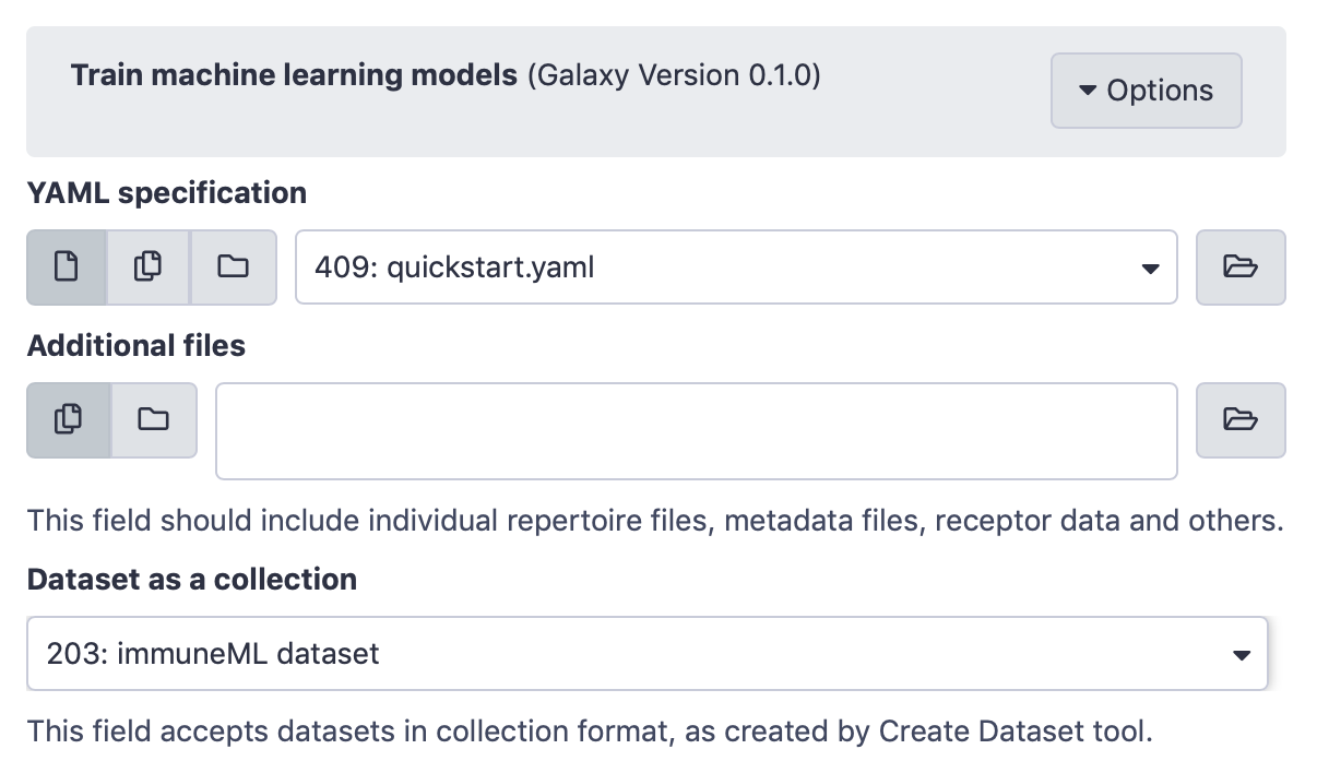 train ML model tool